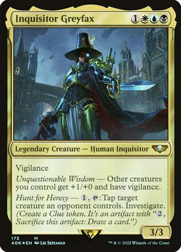 Magic mtg inquisitor greyfax - inquisitor,